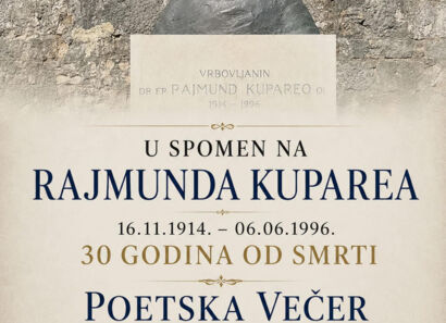 Poetska večer u spomen na Rajmunda Kuparea 